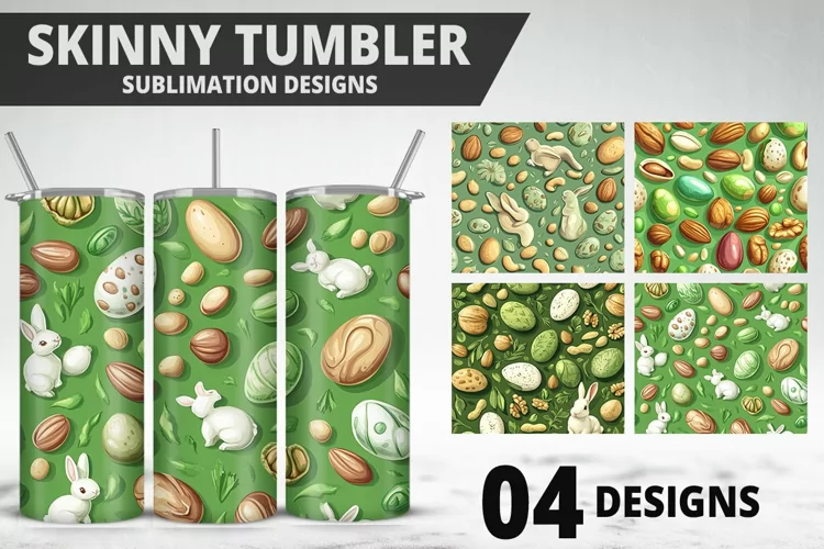 Easter Plaid Tumbler Wrap| Bunny Tumbler Wrap Design