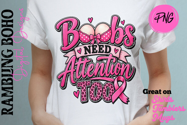Funny & Cute Breast Cancer Awareness Support example image 1