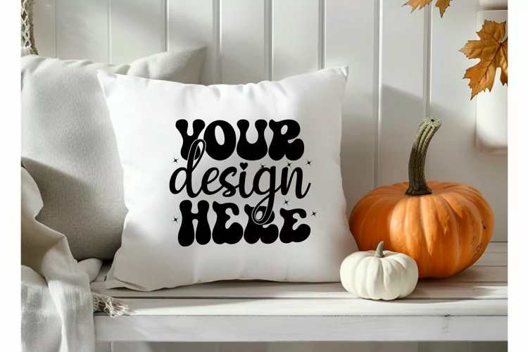 Square Pillow Mockup,Square Pillow JPG