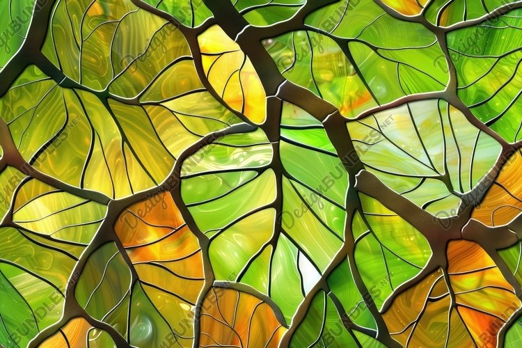 Vibrant Stained Glass Background Wallpaper