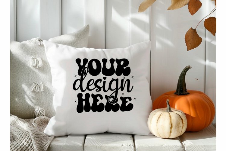 Square Pillow Mockup,Square Pillow JPG example image 1