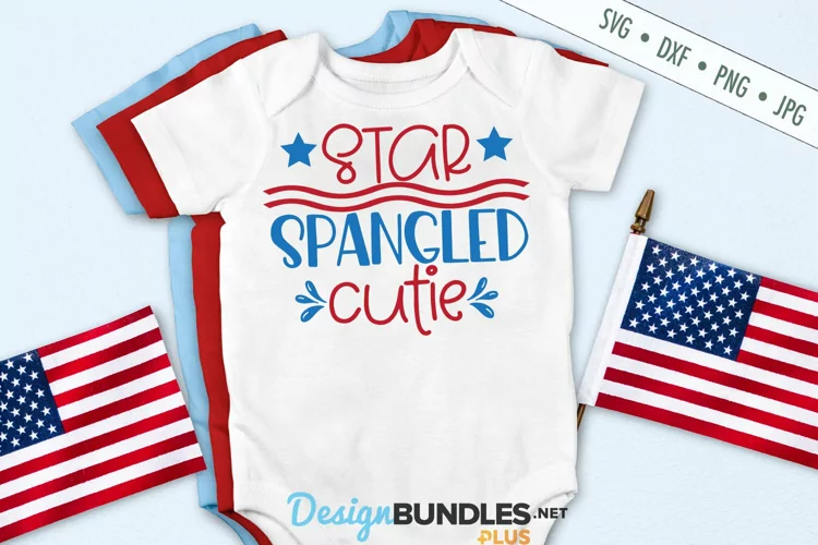 Star Spangled Cutie SVG | July 4th SVG
