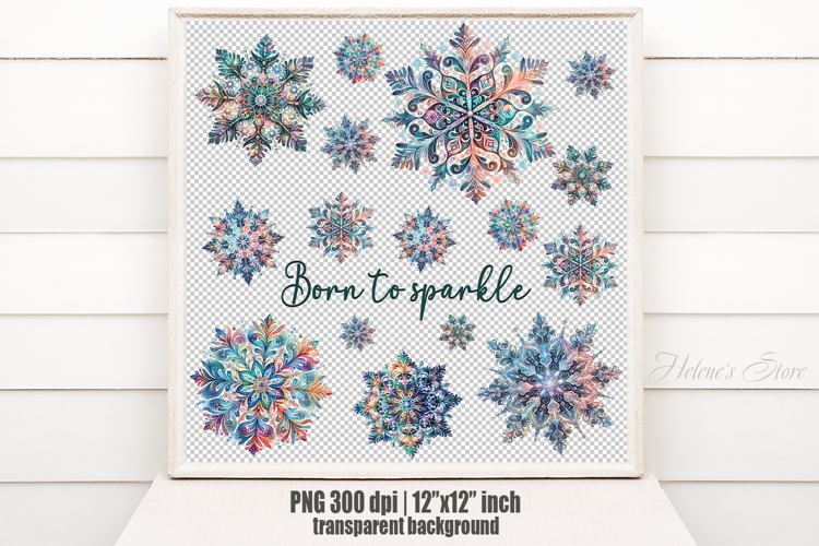 Christmas snowflakes clipart| Snowflake pattern shirt design