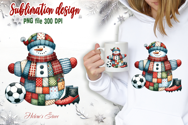 Snowman soccer clipart|Retro patchwork t shirt designs