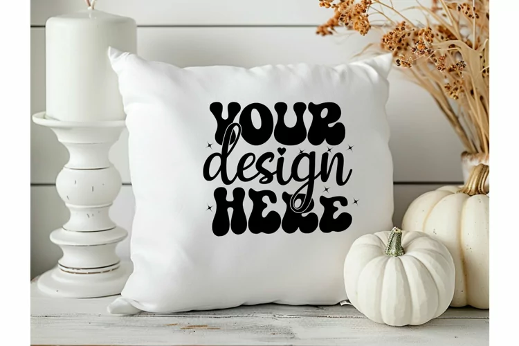 Square Pillow Mockup,Square Pillow JPG