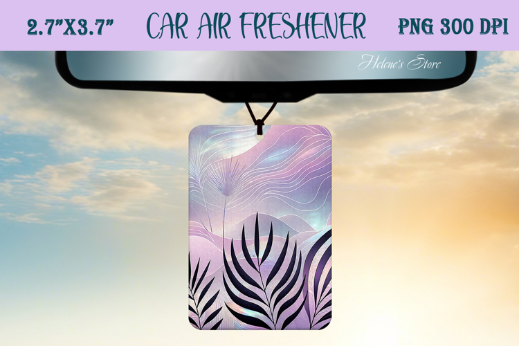 Iridescent magic pattern Air Freshener Car sublimating