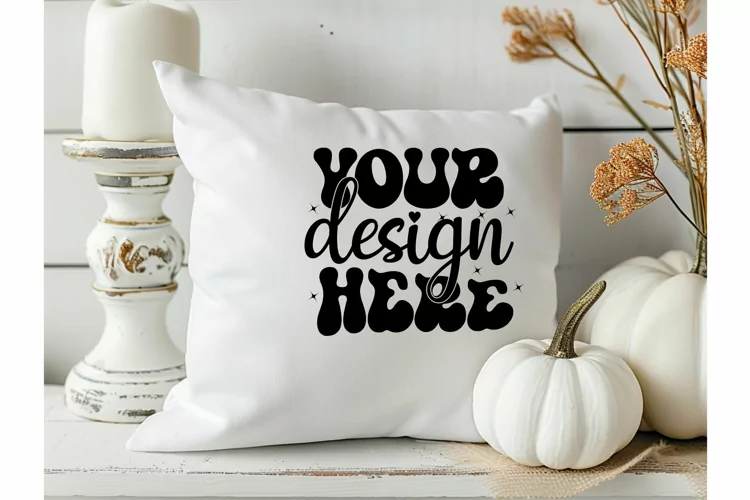 Square Pillow Mockup,Square Pillow JPG