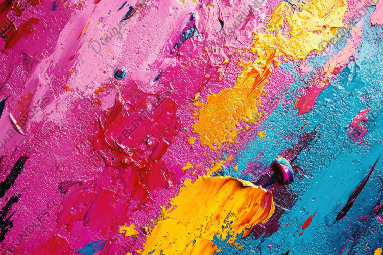 Abstract Mixed Paint Background Wallpaper