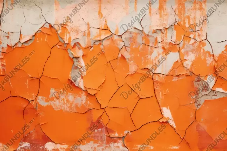 Textured Exterior Wall With Rough Orange Background Walpaper