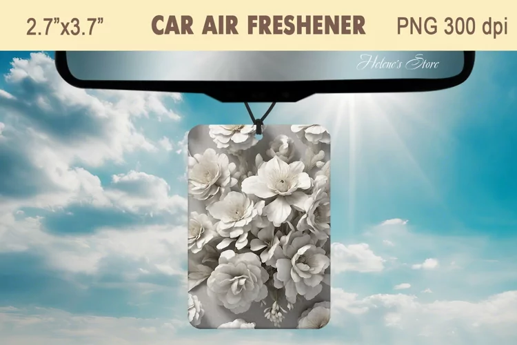3d Fower Air Freshener Car | Car air freshin sublimation