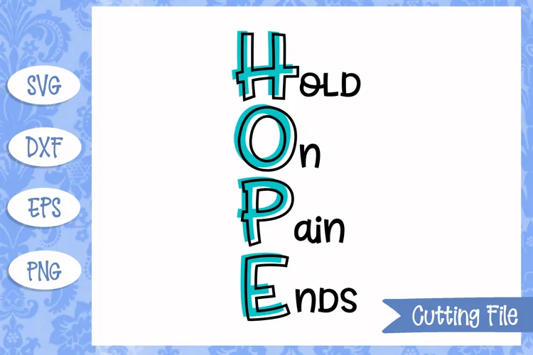 Hold on pain ends SVG File