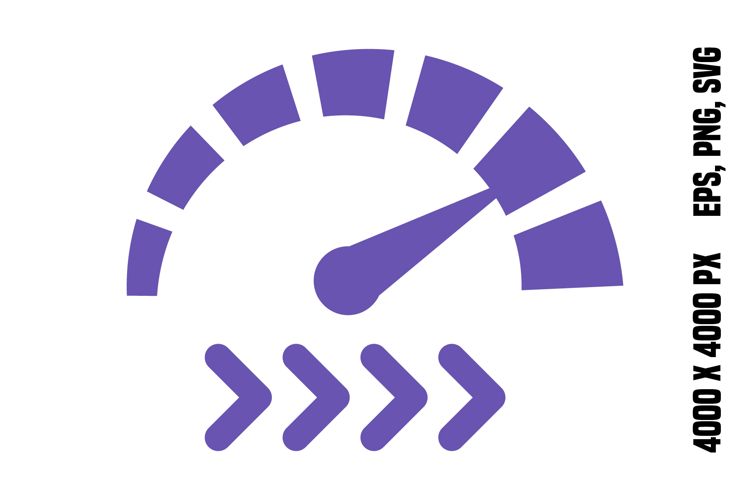 Colored Internet Speed Icon