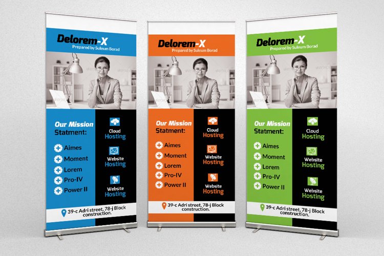 Business Finance Provider Firm Roll Up Banners example image 1