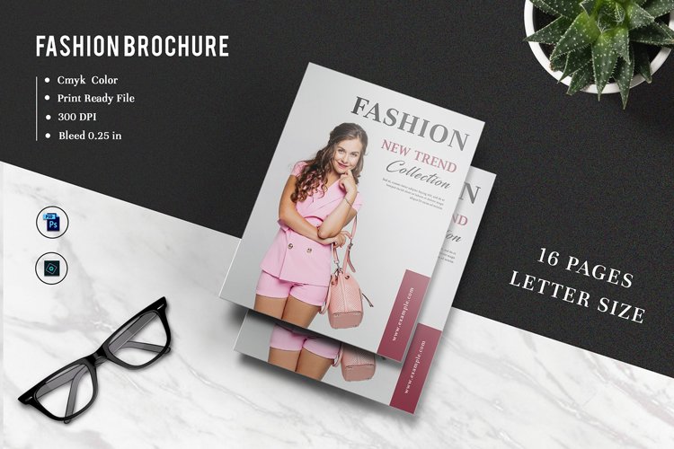 Fashion Lookbook, Magazine Template | Photoshop Template example image 1