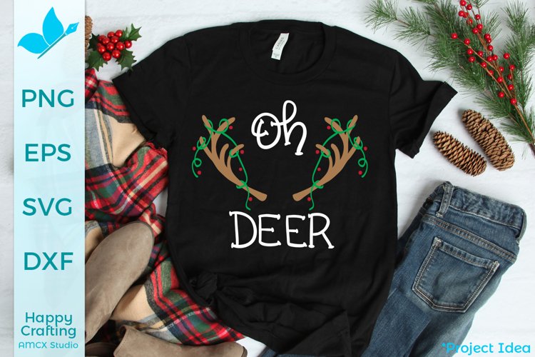 Oh Deer - A Hand Drawn Christmas File example image 1