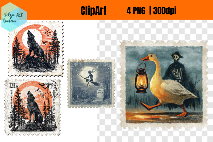 ClipArt | Retro Halloween Sublimation