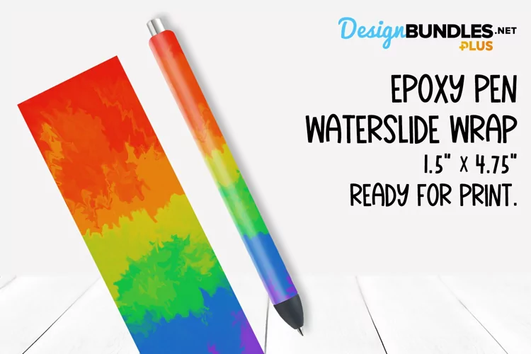 Epoxy Pen Waterslide Image