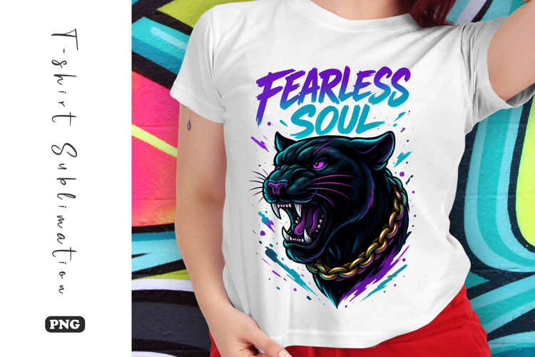 Fearless Soul Panther T-Shirt Design