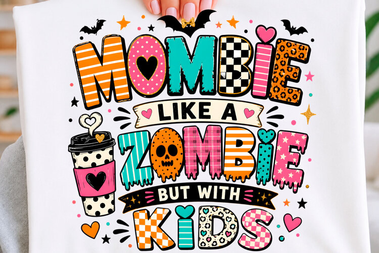 Mombie Like a Zombie Halloween Trending example image 1