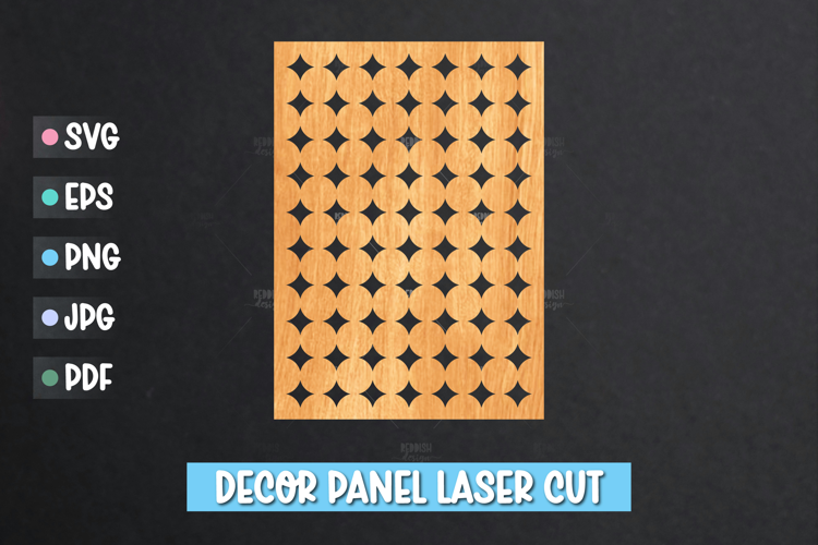 Decor Panel Laser Cut SVG, 5x7 Template Laser cut