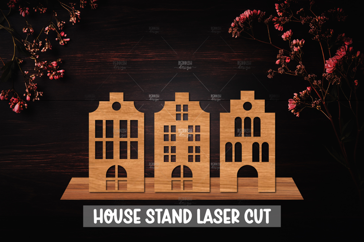 3D House Laser Cut Stand Home Decor, Home Decor Laser cut