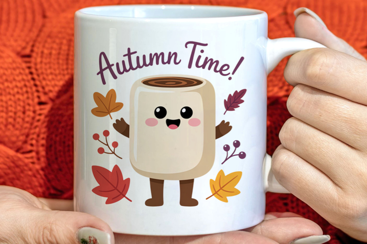 Cute Autumn Season Welcome Clipart PNG