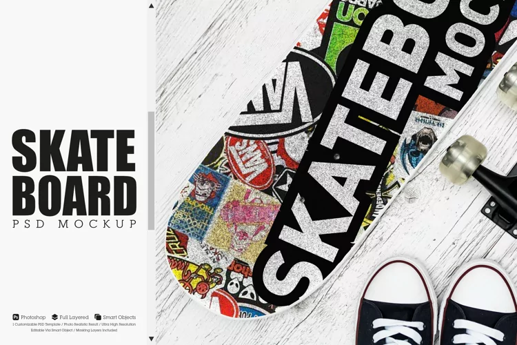 Skateboard Mockup #05