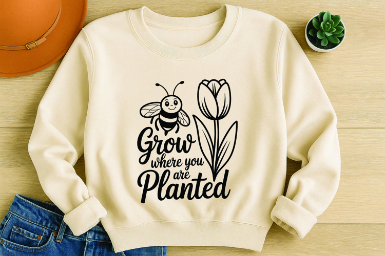 Bee Quote SVG T-Shirt Design