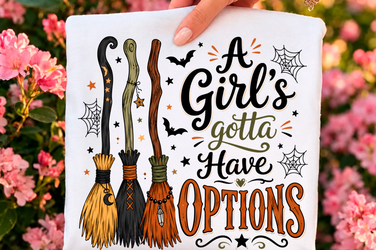 Funny Halloween Witch Broom Options Png
