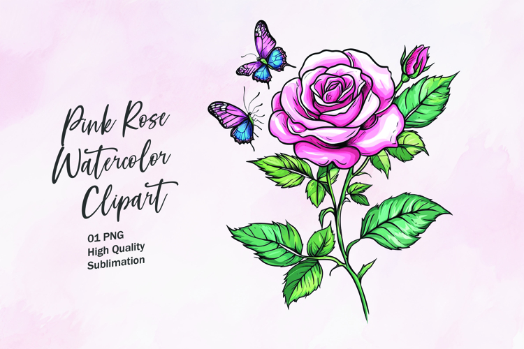 Watercolor Butterfly Clipart Image 18