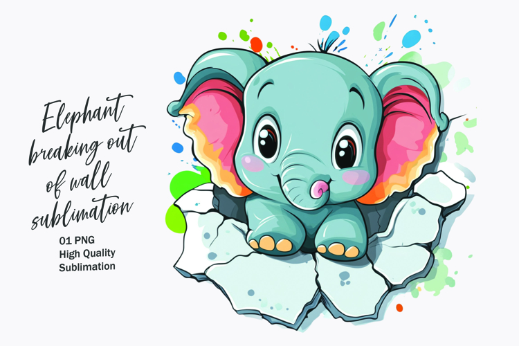 Baby Elephant Clipart Image 5