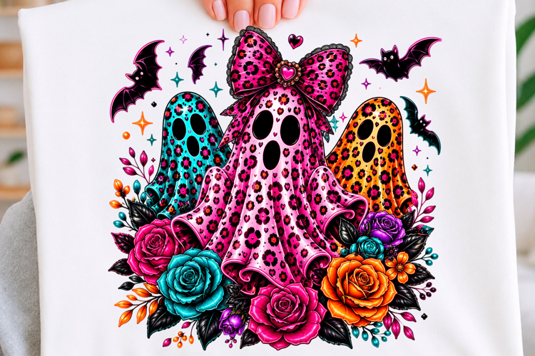 Leopard Halloween Ghost PNG,