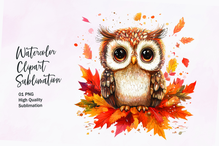 Watercolor Leaves Clipart Image 13
