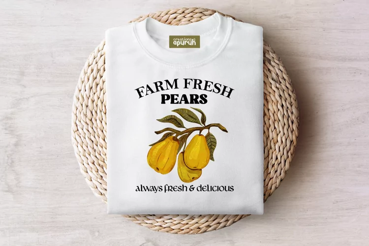 Farm Fresh Market's Vintage Fruit Tee Sublimation Design 05