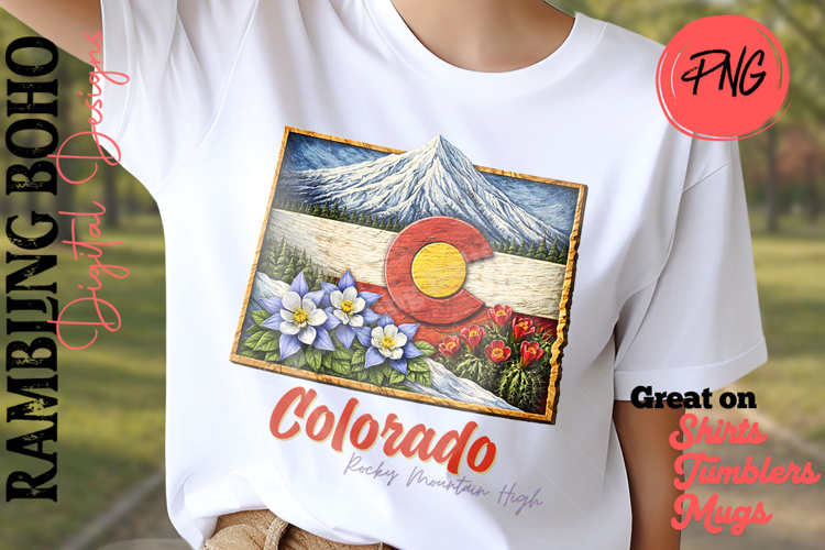 State of Colorado Rocky Mountain High Art
