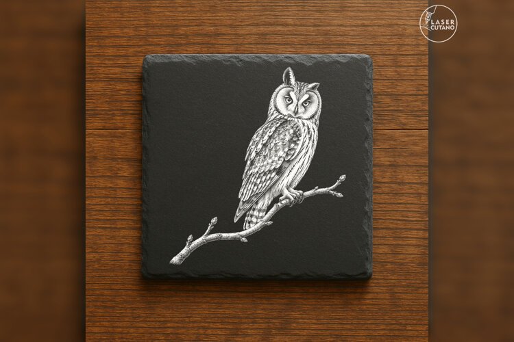 The Backward Gaze Woodland Animal Laser Engraving PNG example image 1