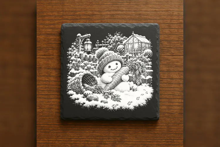 The Little Carrot Keeper Laser Engraving PNG