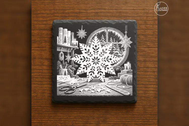 Papercut Snowflake Workshop Christmas Laser Engraving PNG