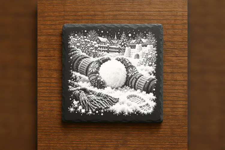 Perfect Snowball Winter Wonderland Laser Engraving PNG