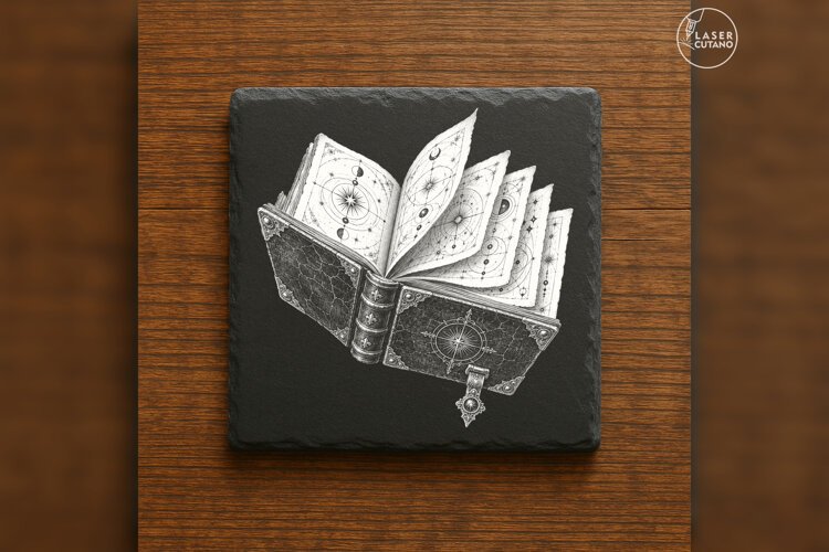 The Unwritten Grimoire Witchcraft Laser Engraving PNG example image 1