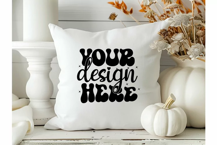 Square Pillow Mockup,Square Pillow JPG