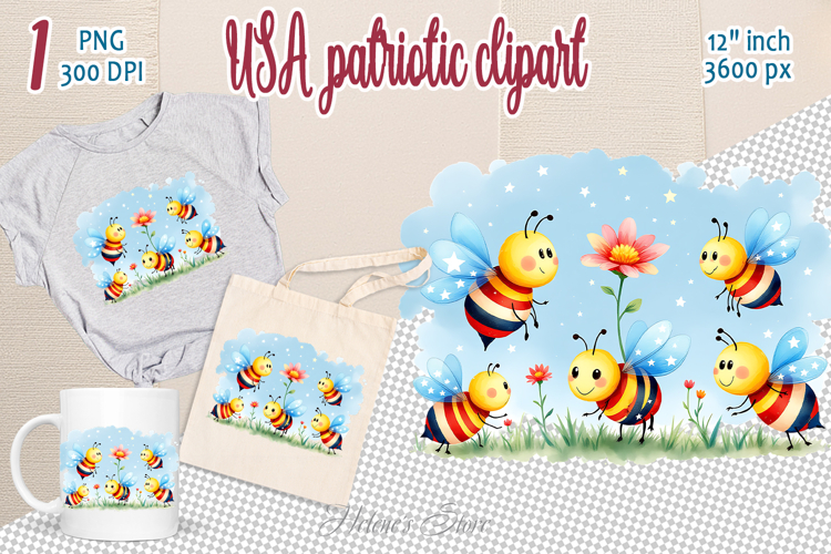 Printable Bees Clipart Image 11