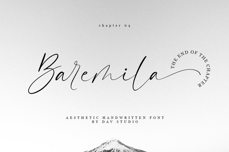 Baremila - Aesthetic Handwritten Font example image 1