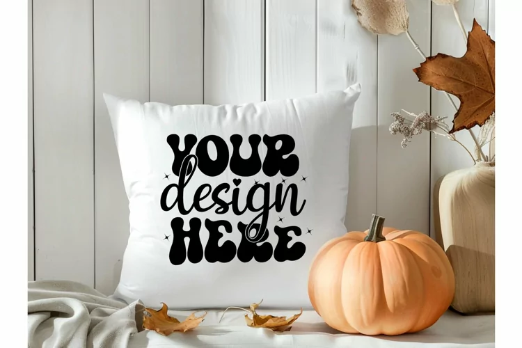 Square Pillow Mockup,Square Pillow JPG