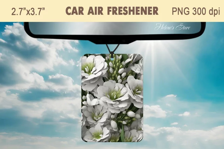 3d Fowers Air Freshener Car | Car air freshin sublimation