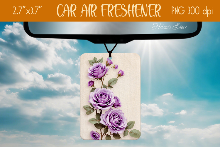 3d Floral Air Freshener Car| Car air freshin sublimating png