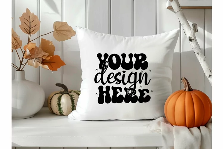 Square Pillow Mockup,Square Pillow JPG