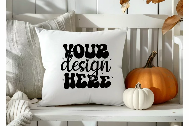 Square Pillow Mockup,Square Pillow JPG