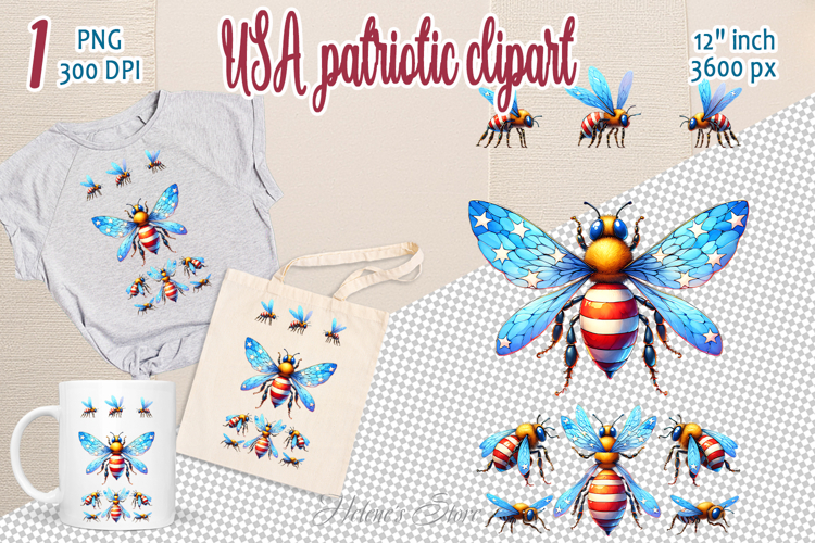 Printable Bees Clipart Image 8