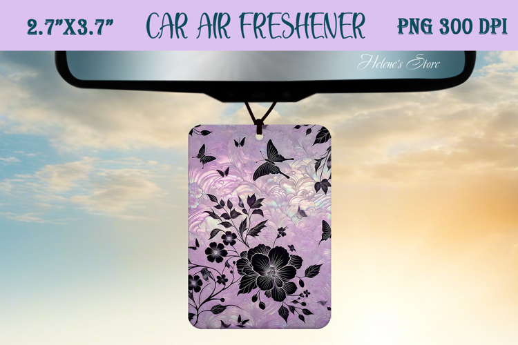 Iridescent magic pattern Air Freshener Car sublimating